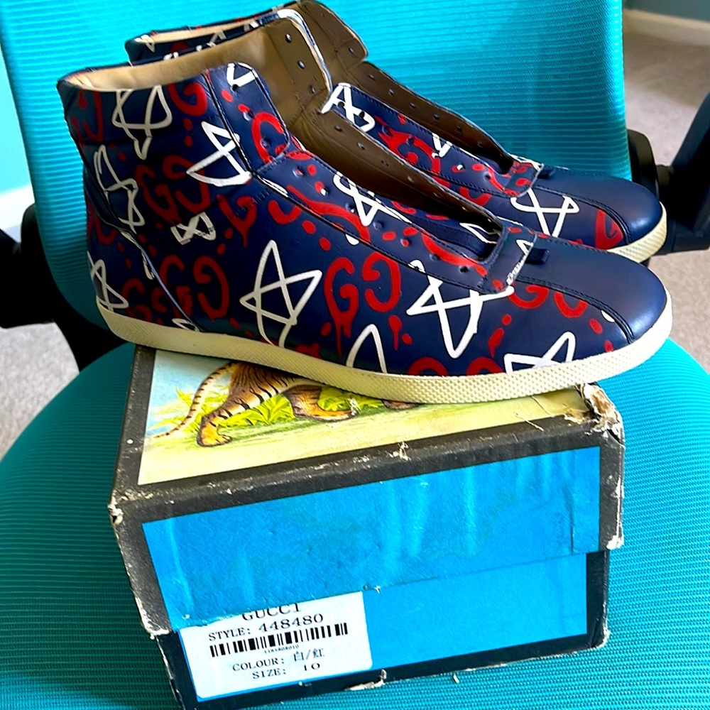 Gucci high-top sneakers. USED.